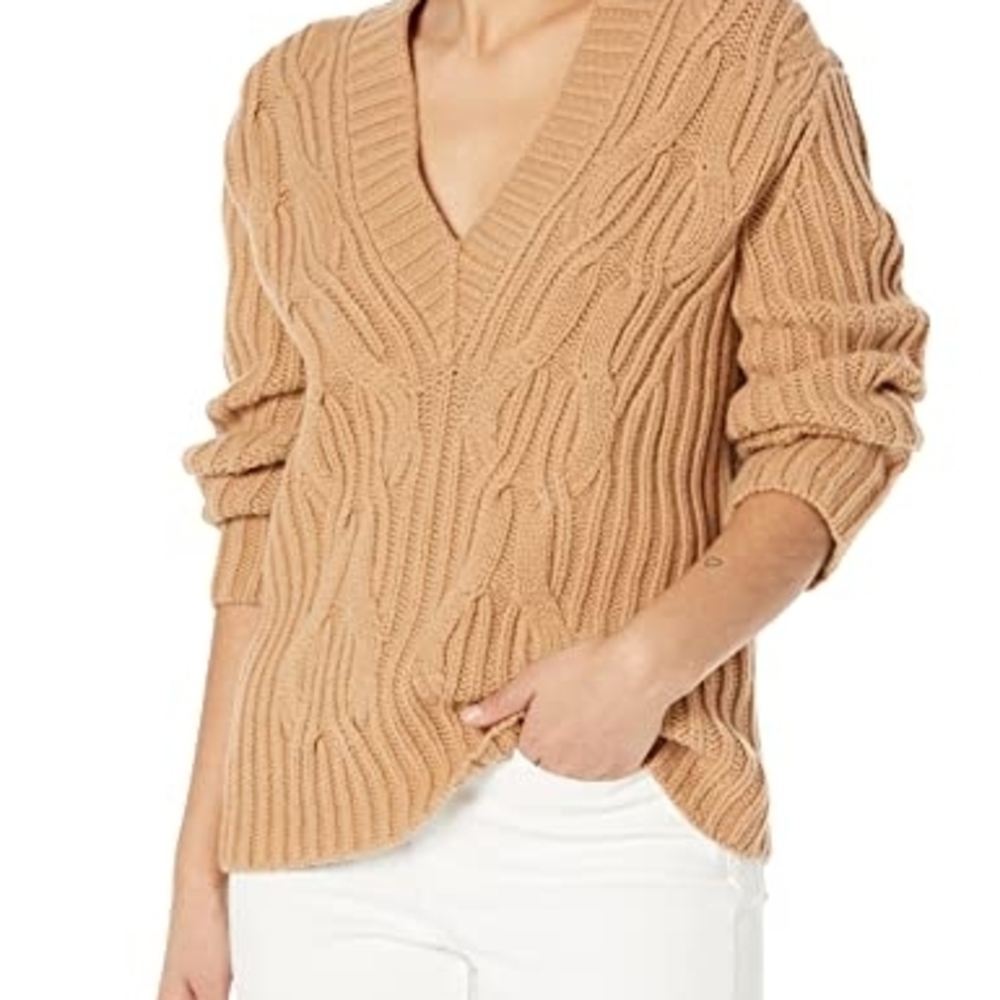 Vince Wool/Cashmere Cable Knit Sweater